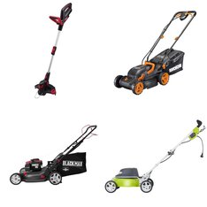 Pallet - 10 Pcs - Trimmers & Edgers, Mowers, Hedge Clippers & Chainsaws, Leaf Blowers & Vaccums - Customer Returns - Hyper Tough, Worx, Globe, Black Max