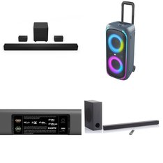 Flash Sale! 3 Pallets – 39 Pcs – Speakers, Accessories, Portable Speakers, CD Players, Turntables – Untested Customer Returns – onn., VIZIO, innovative technology