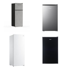 Pallet - 6 Pcs - Bar Refrigerators & Water Coolers, Refrigerators, Fireplaces, Freezers - Customer Returns - HISENSE, ChimneyFree, Arctic King, Galanz