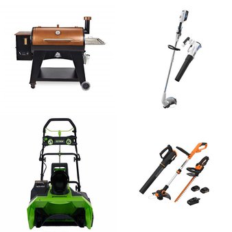 Pallet – 8 Pcs – Trimmers & Edgers, Grills & Outdoor Cooking, Snow Removal, Other – Customer Returns – Worx, Pit Boss, Hyper Tough, GreenWorks