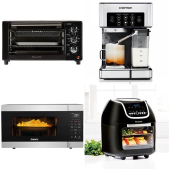Friday Deals! 2 Pallets – 39 Pcs – Microwaves, Slow Cookers, Roasters, Rice Cookers & Steamers, Drip Brewers / Perculators, Deep Fryers – Untested Customer Returns – Instant Pot, Galanz, Keurig