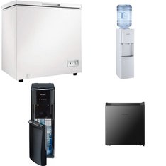 Pallet - 7 Pcs - Bar Refrigerators & Water Coolers, Refrigerators, Freezers - Customer Returns - Primo Water, Danby, HISENSE