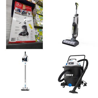 Pallet – 20 Pcs – Vacuums, Accessories – Customer Returns – Hoover, Hart, Scosche, IonVac