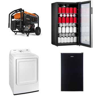 Pallet – 5 Pcs – Refrigerators, Fireplaces, Generators, Laundry – Customer Returns – Arctic King, Axxonn, Generac Power Systems, Samsung