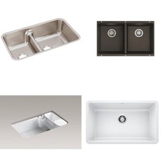 Pallet – 10 Pcs – Kitchen & Bath Fixtures, Hardware – Customer Returns – Blanco, Kohler, ELKAY, ProFlo