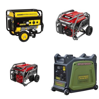 Pallet – 4 Pcs – Home Generators – Customer Returns – Black Max, Buffalo Tools, Champion Power Equipment