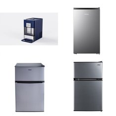 Pallet - 7 Pcs - Bar Refrigerators & Water Coolers, Refrigerators, Ice Makers - Customer Returns - Galanz, Arctic King, HISENSE, Frigidaire