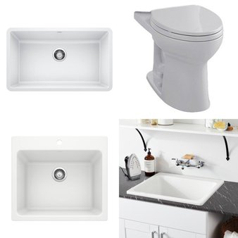 Pallet – 12 Pcs – Kitchen & Bath Fixtures, Hardware – Customer Returns – Kohler, Blanco, Toto, Signature Hardware