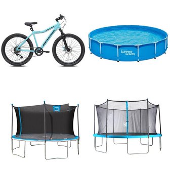 CLEARANCE! Pallet – 10 Pcs – Outdoor Play, Cycling & Bicycles, Game Room, Trampolines – Overstock – Genesis, AirZone, Bounce Pro