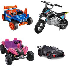Pallet - 4 Pcs - Vehicles - Customer Returns - Hyper, Power Wheels, Mattel, Razor