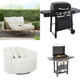 Flash Sale! 2 Pallets – 11 Pcs – Grills & Outdoor Cooking, Patio, Bar Refrigerators & Water Coolers, Living Room – Overstock – Blackstone, RevoAce