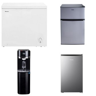 Pallet – 6 Pcs – Bar Refrigerators & Water Coolers, Freezers – Customer Returns – HISENSE, Galanz, Great Value, Primo International