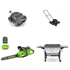 Pallet - 8 Pcs - Trimmers & Edgers, Hedge Clippers & Chainsaws, Mowers, Vacuums - Customer Returns - Hyper Tough, AIPER, Hart, GreenWorks