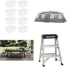 CLEARANCE! 3 Pallets - 35 Pcs - Kitchen & Dining, Camping & Hiking, Outdoor Sports, Dining Room & Kitchen - Customer Returns - Ozark Trail, Sterilite, Mainstays, Member's Mark