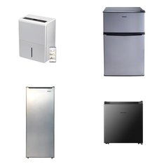 Pallet - 7 Pcs - Freezers, Bar Refrigerators & Water Coolers, Humidifiers / De-Humidifiers - Customer Returns - HISENSE, Galanz, Frigidaire, TCL