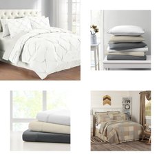 CLEARANCE! 3 Pallets - 431 Pcs - Rugs & Mats, Curtains & Window Coverings, Blankets, Throws & Quilts, Bedding Sets - Mixed Conditions - Unmanifested Home, Window, and Rugs, Unmanifested Bedding, Madison Park, Eclipse