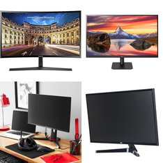 Pallet – 34 Pcs – Monitors – Customer Returns – Onn, LG, ACER, Samsung