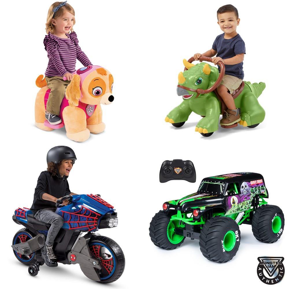 Walmart Pallet 10 Pcs Toys Customer Returns Huffy Kid Trax Monster Jam Dynacraft