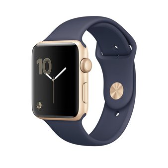 5 Pcs – Apple Watch Gen 2 Ser. 1 38mm Gold Aluminum – Midnight Blue Sport Band MQ102LL/A – Refurbished (GRADE A – Original Box) – Smartwatches
