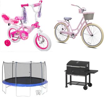 2 Pallets – 22 Pcs – Cycling & Bicycles, Trampolines, Grills & Outdoor Cooking, Office – Overstock – Huffy, BCA, Skywalker Trampolines