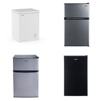 Pallet – 8 Pcs – Refrigerators, Bar Refrigerators & Water Coolers, Freezers – Customer Returns – Galanz, HISENSE, Arctic King, Great Value