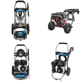 6 Pallets – 40 Pcs – Pressure Washers, Power Tools, Generators, Unsorted – Customer Returns – Hart, Hyper Tough, Sun Joe, Goodyear