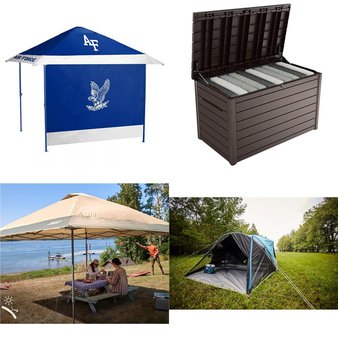 CLEARANCE! Pallet – 10 Pcs – Camping & Hiking, Patio – Customer Returns – Coleman, Keter, Slumberjack, Logo Brands