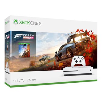 6 Pcs – Microsoft 234-00552 Xbox One S 1TB Forza Horizon 4 Bundle White – Refurbished (GRADE A) – Video Game Consoles