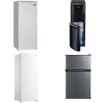 CLEARANCE! Pallet – 7 Pcs – Bar Refrigerators & Water Coolers, Freezers, Refrigerators – Customer Returns – Arctic King, Primo Water, Galanz, Thomson
