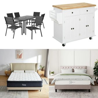 CLEARANCE! Pallet – 18 Pcs – Office, Mattresses, Dining Room & Kitchen, Patio – Overstock – Mainstays