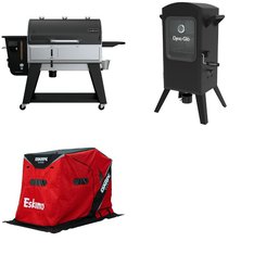 Pallet - 4 Pcs - Grills & Outdoor Cooking, Fishing & Wildlife, T-Shirts, Polos, Sweaters & Cardigans - Customer Returns - Major Retailer Camping, Fishing, Hunting