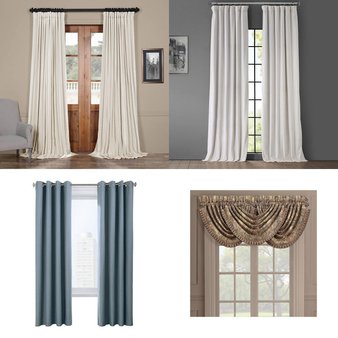 CLEARANCE! Pallet – 242 Pcs – Curtains & Window Coverings – Mixed Conditions – Eclipse, Fieldcrest, Sun Zero, Curtainworks