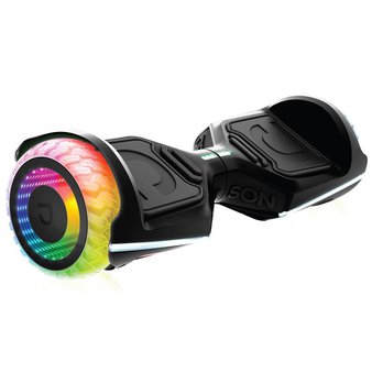 10 Pcs – Jetson JRAVE-BLK Rave Hoverboard with Cosmic Light-Up Wheels, Integrated Bluetooth Speaker – Refurbished (GRADE B)
