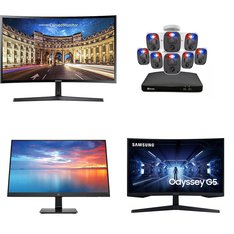 Pallet - 69 Pcs - Monitors, Speakers, Audio Headsets, Microsoft - Damaged / Missing Parts / Tested NOT WORKING - Samsung, LG, Microsoft, PDP
