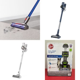 Pallet – 12 Pcs – Vacuums – Damaged / Missing Parts / Tested NOT WORKING – Hoover, Tineco, Shark, SharkNinja
