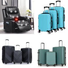 Pallet – 10 Pcs – Luggage, Unsorted, Living Room – Customer Returns – Travelhouse, Tripcomp, Zimtown, Comhoma