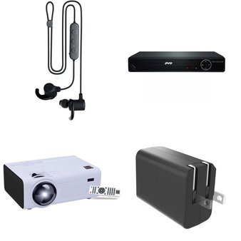 Pallet – 200 Pcs – In Ear Headphones, Other, Projector, Accessories – Customer Returns – Skullcandy, VTECH, RCA, PROSCAN