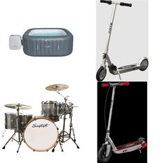Pallet - 14 Pcs - Powered, Pools & Water Fun, Not Powered, Cycling & Bicycles - Customer Returns - Razor, Razor Power Core, SaluSpa, Sawtooth