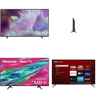 50 Pcs – LED/LCD TVs – Refurbished (GRADE A, GRADE B) – RCA, Samsung, HISENSE, TCL