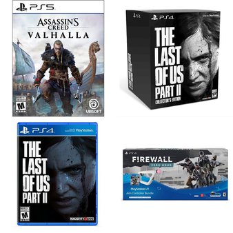 11 Pcs – Sony Video Games – Open Box Like New, New – Assassin’s Creed Valhalla (PS5), The Last of Us Part II (PS4), The Last of Us Part II Collectors Edition (PS4), Marvels Avengers Playstation 4