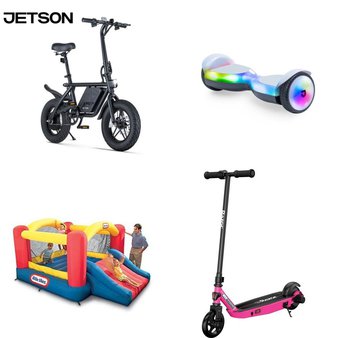 Pallet – 8 Pcs – Powered, Cycling & Bicycles, Vehicles, Trains & RC, Outdoor Sports – Customer Returns – Jetson, Razor, Razor Power Core, New Bright