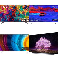 36 Pcs - LED/LCD TVs - Refurbished (GRADE A, GRADE B) - VIZIO, Samsung, TCL, LG