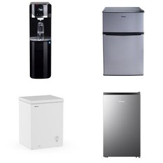 Pallet - 8 Pcs - Bar Refrigerators & Water Coolers, Freezers - Customer Returns - HISENSE, Galanz, Great Value, Primo International