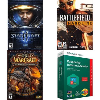 198 Pcs – Computer Software & Video Games – Brand New – Activision, Electronic Arts, McAfee, Moon Studios