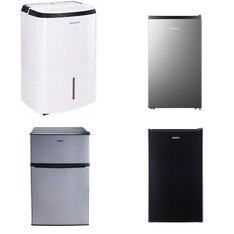 Pallet - 8 Pcs - Bar Refrigerators & Water Coolers, Refrigerators, Humidifiers / De-Humidifiers - Customer Returns - Galanz, HISENSE, Honeywell