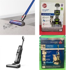 Pallet - 22 Pcs - Vacuums - Damaged / Missing Parts / Tested NOT WORKING - Shark, Tineco, Hoover, Dyson