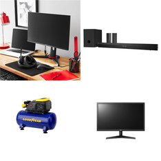 Pallet - 53 Pcs - Monitors, Audio Headsets, Power Tools, Microsoft - Damaged / Missing Parts / Tested NOT WORKING - Onn, Microsoft, Goodyear, HP