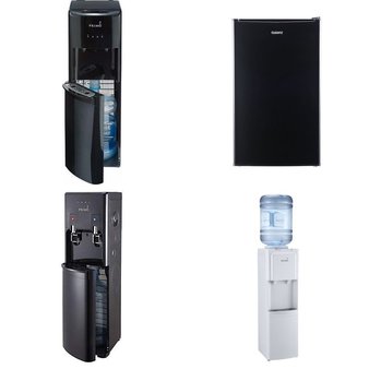 Pallet – 7 Pcs – Bar Refrigerators & Water Coolers, Freezers, Refrigerators – Customer Returns – Primo Water, HISENSE, Galanz, Primo