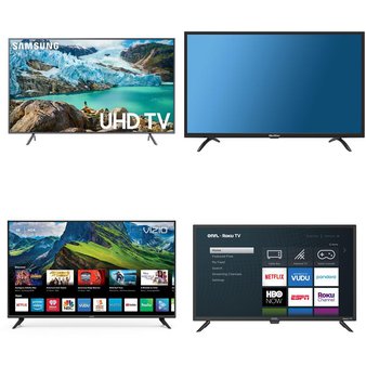 5 Pcs – LED/LCD TVs – Refurbished (GRADE A, GRADE B) – Quasar, Samsung, Onn, VIZIO