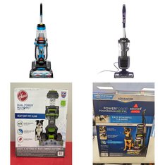 Pallet - 11 Pcs - Vacuums - Damaged / Missing Parts / Tested NOT WORKING - Bissell, Hoover, Shark Navigator, Shark